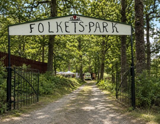 Ingången till Solstadström Folkets park